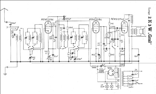 Gral 2K3W; Lange GmbH, Johannes (ID = 8358) Radio