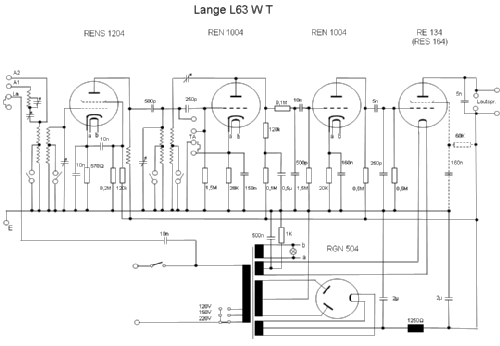 L63 W T ohne Lautspr., Wechselstrom; Lange GmbH, Johannes (ID = 2750787) Radio