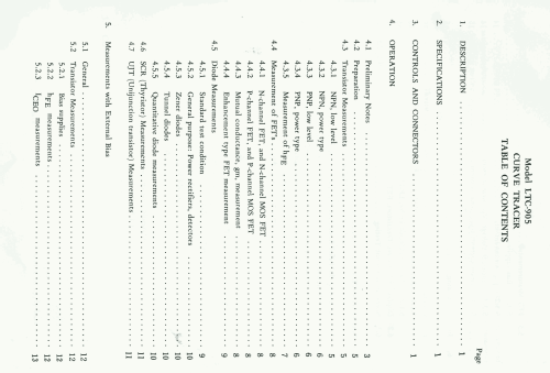 Curve Tracer LTC-905; Leader Electronics (ID = 2571546) Equipment