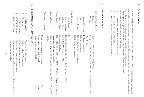 Curve Tracer LTC-905; Leader Electronics (ID = 2571551) Equipment