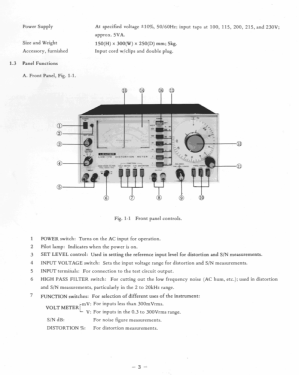 Distortion Meter LDM-170; Leader Electronics (ID = 2750450) Ausrüstung