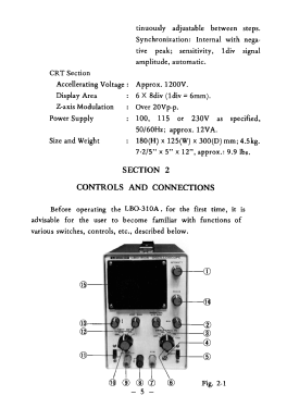 Oscilloscope LBO-310A; Leader Electronics (ID = 2891086) Ausrüstung