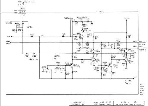 Oscilloscope LBO-514A; Leader Electronics (ID = 724597) Equipment