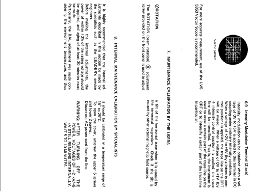 Oscilloscope LBO-523; Leader Electronics (ID = 1030393) Equipment