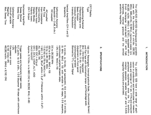 Oscilloscope LBO-523; Leader Electronics (ID = 1030397) Equipment