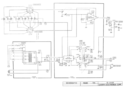 Signal Generator LSG-17; Leader Electronics (ID = 1920571) Equipment