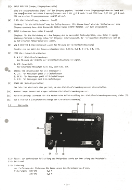 Wow & Flutter Meter LFM-39A; Leader Electronics (ID = 2750375) Equipment