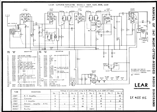 6615 Ch= 2865; Lear Inc.; Grand (ID = 82003) Radio