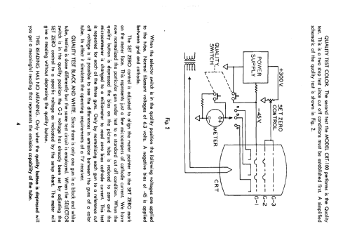 Picture Tube Analyzer CRT-100; Lectrotech Inc.; (ID = 1728597) Ausrüstung