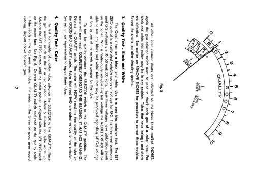 Picture Tube Analyzer CRT-100; Lectrotech Inc.; (ID = 1728600) Ausrüstung