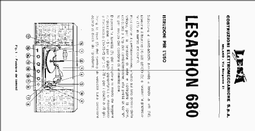 Lesaphon 680; LESA ; Milano (ID = 1641970) R-Player