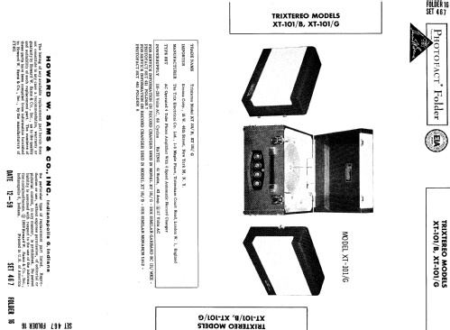 Trixtereo XT-101/G ; Trix Brand, Lever (ID = 606736) R-Player