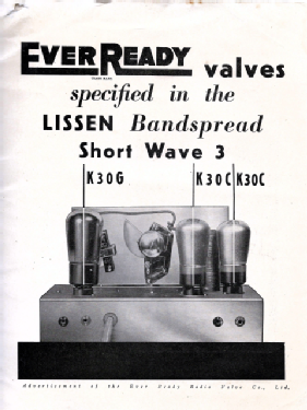 Bandspread Shortwave 8120; Lissen Ltd.; London (ID = 2938135) Kit