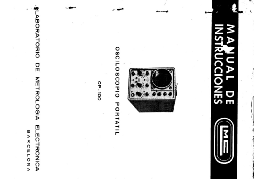 Osciloscopio Portátil OP-100; LME Laboratorio de (ID = 1719845) Equipment