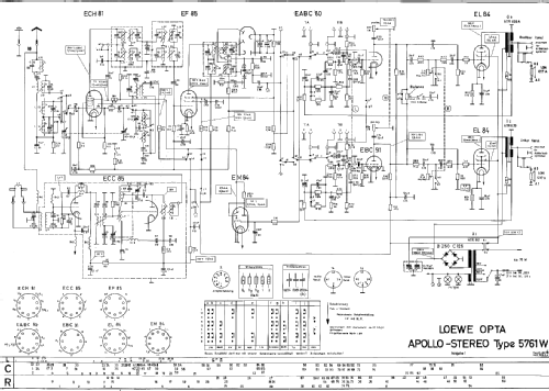 Apollo-Stereo 5761W; Loewe-Opta; (ID = 14852) Radio