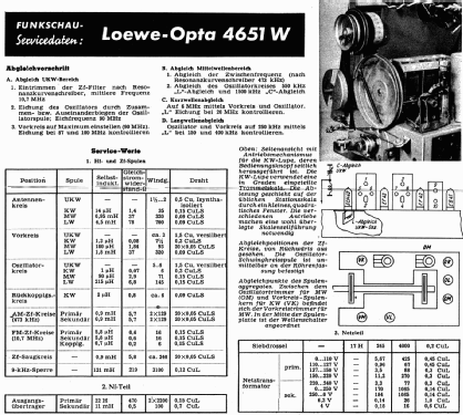 Atlanta 4651W; Loewe-Opta; (ID = 331398) Radio