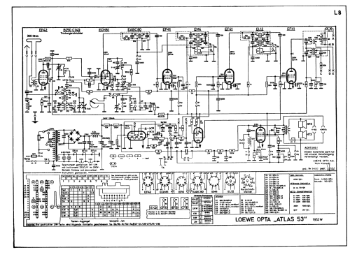 Atlas 53 Luxus 1953W; Loewe-Opta; (ID = 2646237) Radio