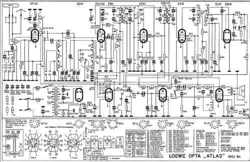 Atlas 9852Wb; Loewe-Opta; (ID = 17685) Radio