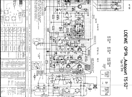 Autoport TS52 72 378; Loewe-Opta; (ID = 334549) Radio