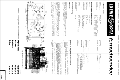 Aviso 63 013; Loewe-Opta; (ID = 615611) Televisore