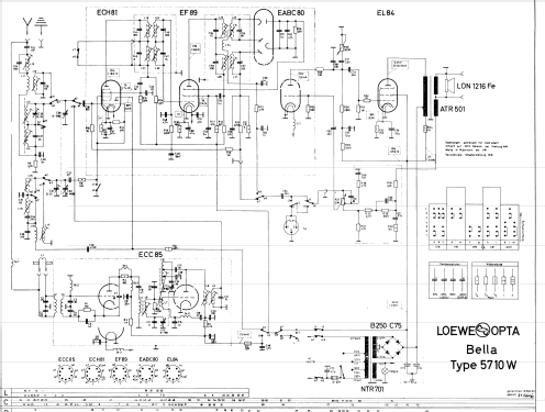Bella 5710W; Loewe-Opta; (ID = 55092) Radio