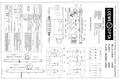 Bella Luxus 42020; Loewe-Opta; (ID = 2036683) Radio