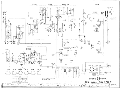 Bella-Luxus 6730W; Loewe-Opta; (ID = 1728736) Radio