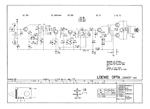 Dandy 5900; Loewe-Opta; (ID = 44530) Radio