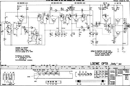 Dolly 3921; Loewe-Opta; (ID = 952460) Radio