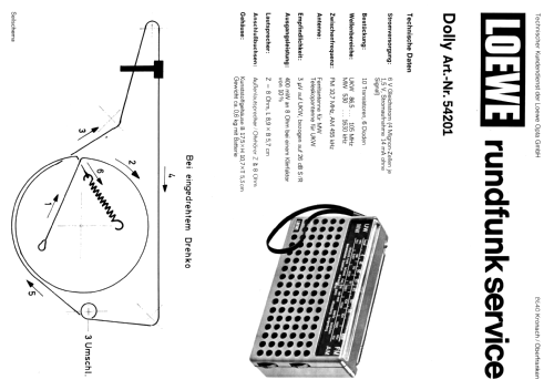 Dolly 54201; Loewe-Opta; (ID = 341180) Radio