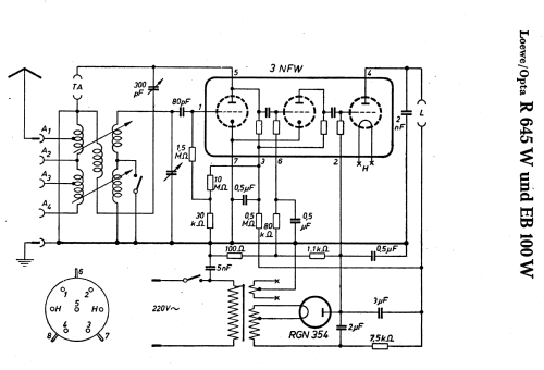 EB100W; Loewe-Opta; (ID = 1409852) Radio