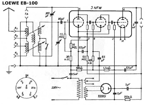 EB100W; Loewe-Opta; (ID = 414654) Radio