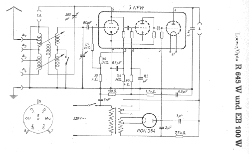 EB100W; Loewe-Opta; (ID = 8728) Radio