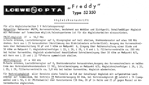 Freddy 52 350; Loewe-Opta; (ID = 157621) Radio