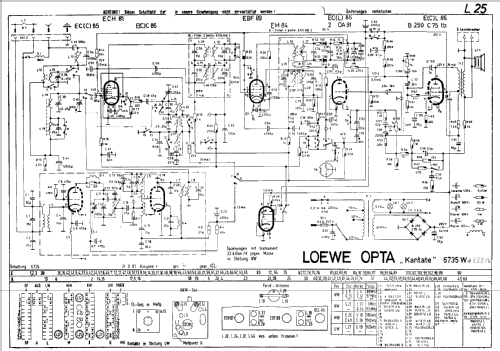 Kantate-Phono 32051W; Loewe-Opta; (ID = 86435) Radio