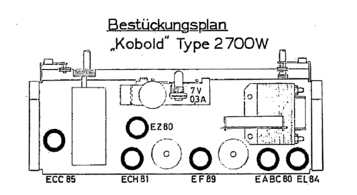 Kobold 2700W; Loewe-Opta; (ID = 474843) Radio