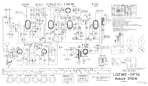 Kobold 3700W; Loewe-Opta; (ID = 63430) Radio