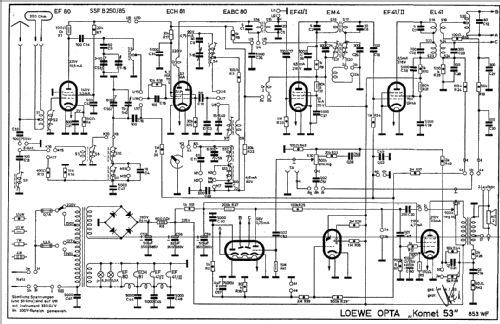 Komet 53 853WF; Loewe-Opta; (ID = 17666) Radio