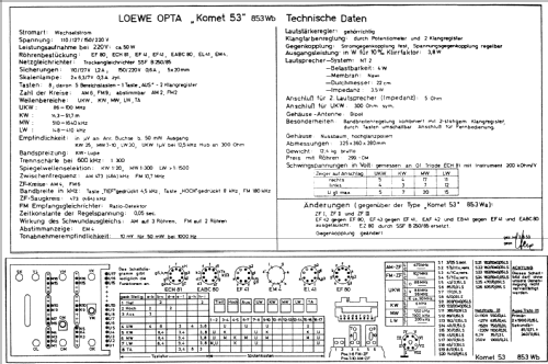 Komet 53 853Wb; Loewe-Opta; (ID = 72008) Radio