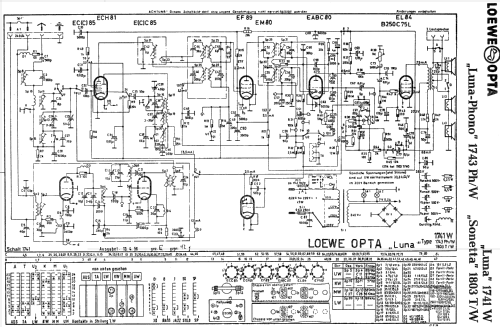 Luna 1741W; Loewe-Opta; (ID = 450597) Radio