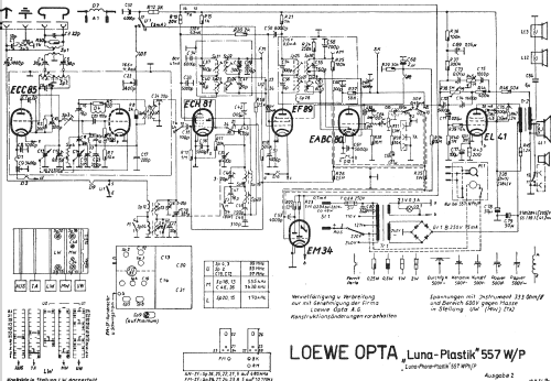 Luna Phono Plastik 557WPh/P; Loewe-Opta; (ID = 992421) Radio