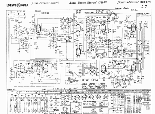 Luna-Phono-Stereo 4736W; Loewe-Opta; (ID = 51392) Radio