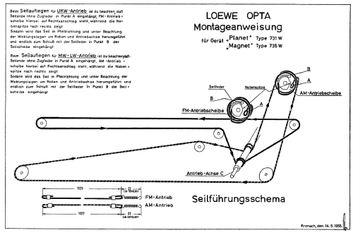 Magnet 735W; Loewe-Opta; (ID = 55581) Radio