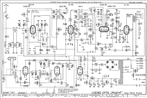 Magnet 735W; Loewe-Opta; (ID = 17009) Radio