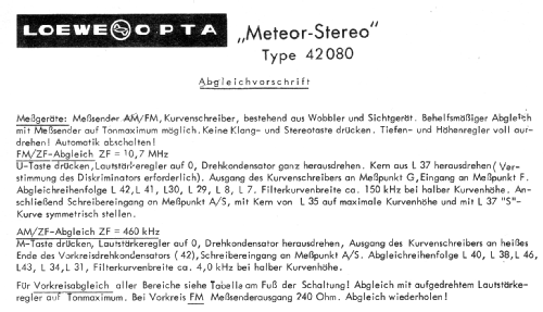 Meteor-Stereo 42080 ; Loewe-Opta; (ID = 173588) Radio