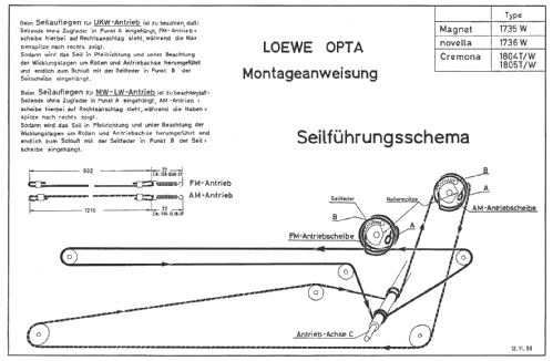 Novella  1736W; Loewe-Opta; (ID = 17531) Radio