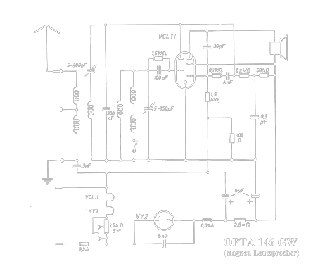 Opta 146GW ; Loewe-Opta; (ID = 2605521) Radio