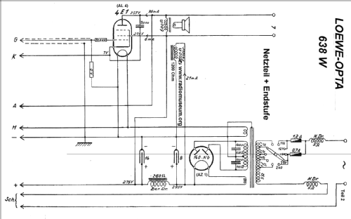 Opta 638W; Loewe-Opta; (ID = 25455) Radio