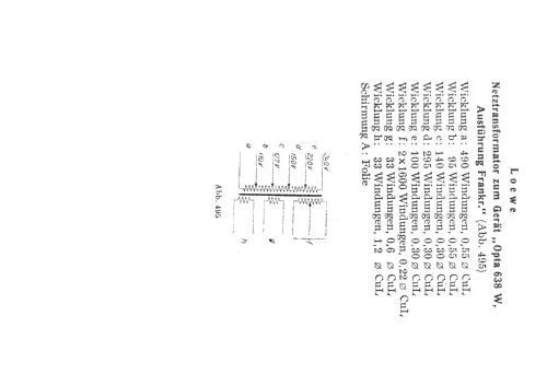 Opta 638W; Loewe-Opta; (ID = 341286) Radio