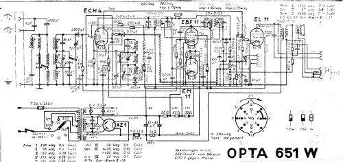 Opta 651W; Loewe-Opta; (ID = 3056073) Radio